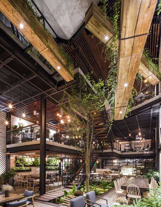 طراحی سقف رستوران